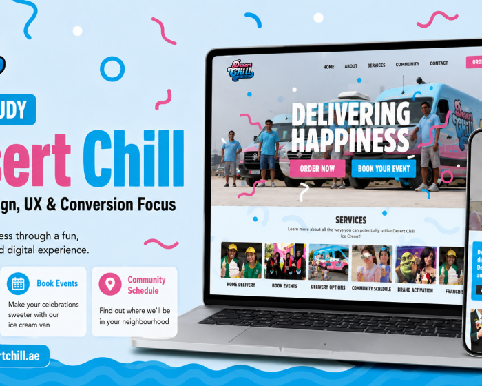 Desert Chill ice cream website design showcase