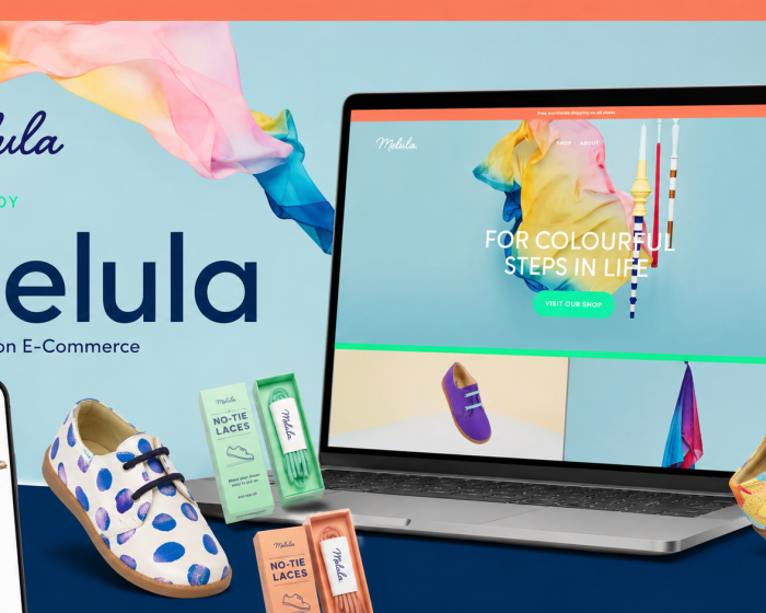 Melula kids fashion e-commerce website on laptop and phone