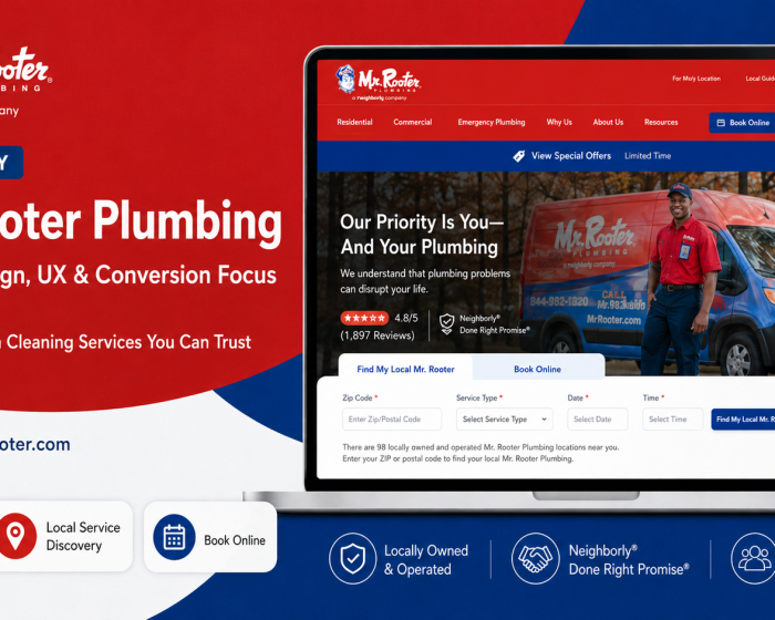 Mr. Rooter Plumbing website design case study