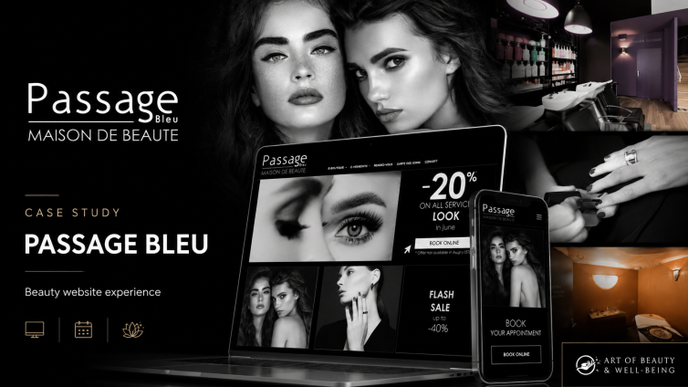 Passage Bleu – Beauty Website