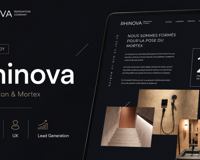 Rhinova renovation company case study website showcase