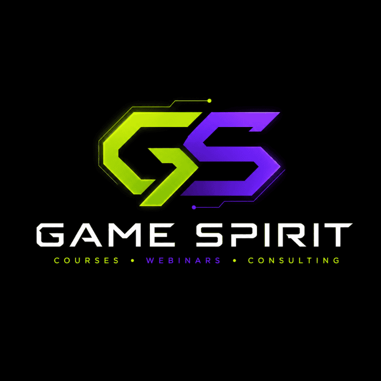 Game Spirit GS logo in neon colors